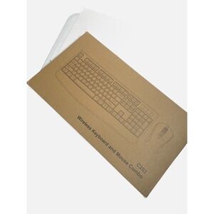 Unbranded Wireless Keyboard and Mouse Combo C203 Black Ergonomic Office Set